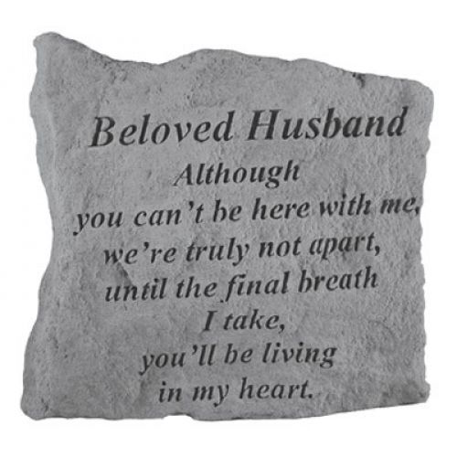 Beloved Husband Although You Can T Be Here.. Cast Stone Memorial - 707509162207 - 16220