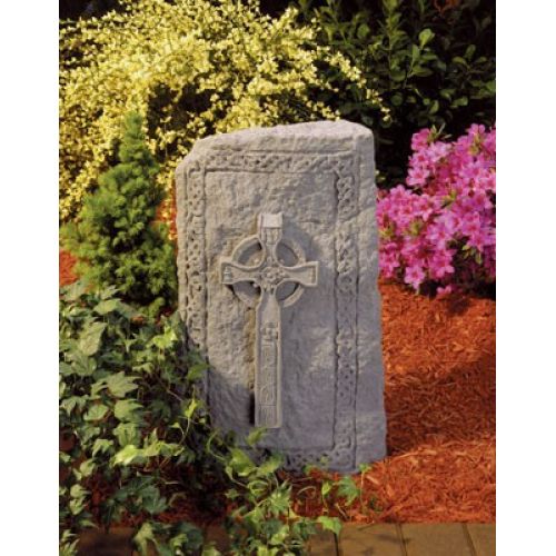 Celtic Cross Obelisk All Weatherproof Garden Cast Stone - 707509241209 - 24120