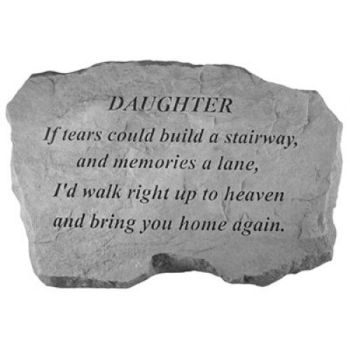 Daughter-If Tears Could Build... All Weatherproof Cast Stone - 707509994204 - 99420