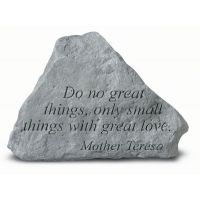 Do No Great Things All Weatherproof Cast Stone