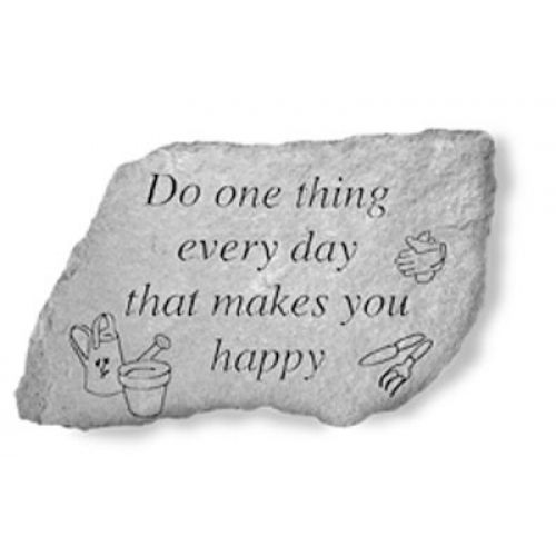 Do One Thing Every Day... All Weatherproof Cast Stone - 707509622206 - 62220