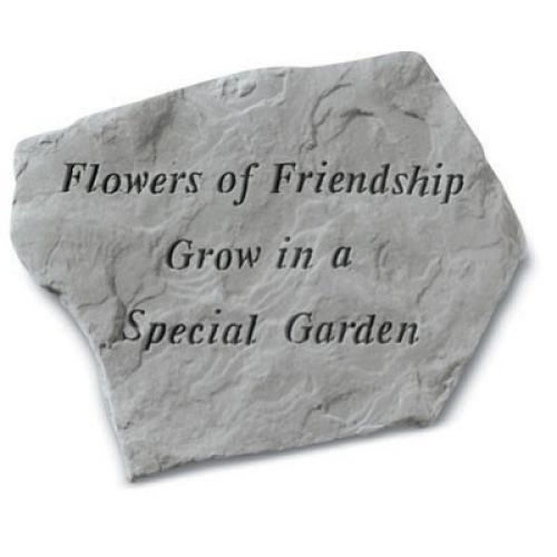 Flowers Of Friendship Grow In A Special All Weatherproof Cast Stone - 707509613204 - 61320