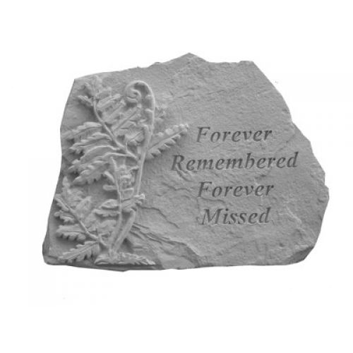 Forever Remembered... w/Fern All Weatherproof Cast Stone - 707509070311 - 07031