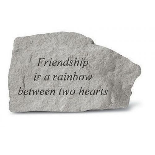 Friendship Is A Rainbow Between All Weatherproof Garden Cast Stone - 707509757205 - 75720