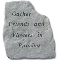 Gather Friends And Flowers In Bunches All Weatherproof Cast Stone