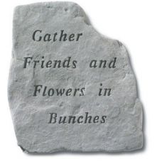Gather Friends And Flowers In Bunches All Weatherproof Cast Stone