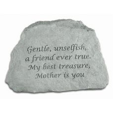 Gentle, Unselfish, Mother is You, All Weatherproof Cast Stone