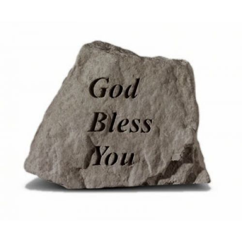 God Bless You All Weatherproof Cast Stone - 707509402204 - 40220