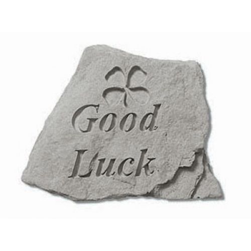 Good Luck  w/ Clover All Weatherproof Cast Stone - 707509788209 - 78820