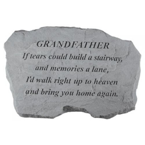 Grandfather - If Tears Could Build... All Weatherproof Cast Stone - 707509973209 - 97320