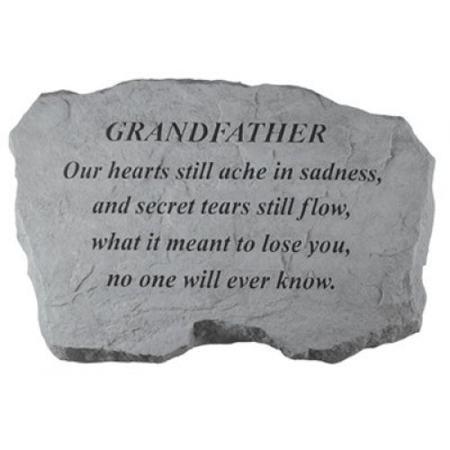 Grandfather- Our Hearts Still Ache... All Weatherproof Cast Stone - 707509989200 - 98920