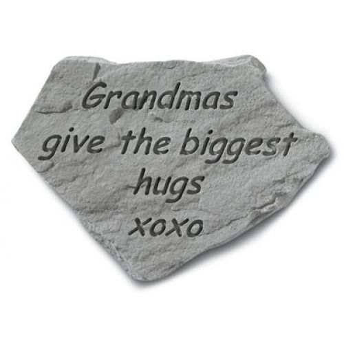 Grandmas Give The Biggest Hugs All Weatherproof Cast Stone - 707509908201 - 90820