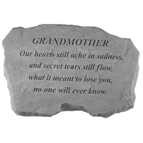 Grandmother- Our Hearts Still Ache... All Weatherproof Cast Stone - 707509988203 - 98820