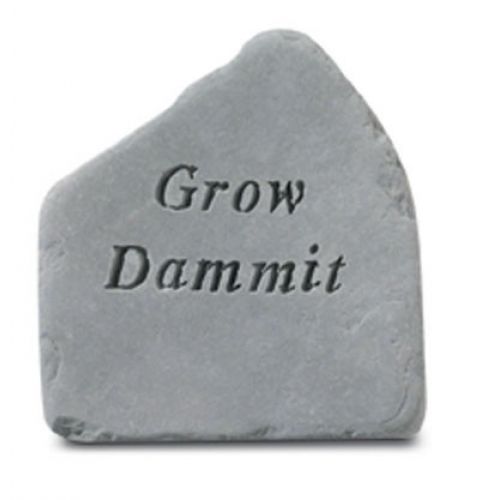 Grow Dammit All Weatherproof Cast Stone - 707509812201 - 81220