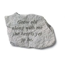 Grow Old Along All Weatherproof Cast Stone