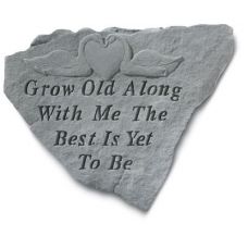 Grow Old Along With Me The Best Is Yet... All Weatherproof Cast Stone