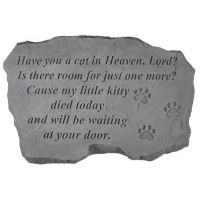 Have You A Cat In Heaven, Lord?... All Weatherproof Cast Stone