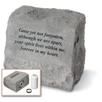 Headstone - Gone Yet Not Forgotten... All Weatherproof Cast Stone
