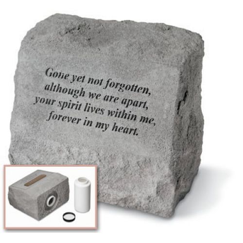 Headstone - Gone Yet Not Forgotten... All Weatherproof Cast Stone - 707509934200 - 93420