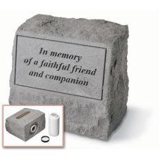 Headstone - In Memory Of A Faithful... All Weatherproof Cast Stone