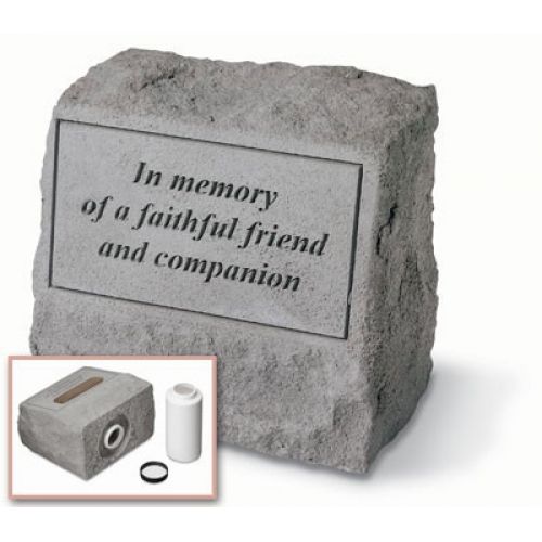 Headstone - In Memory Of A Faithful... All Weatherproof Cast Stone - 707509936204 - 93620
