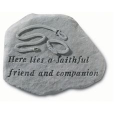 Here Lies A Faithful Friend And Companion All Weatherproof Cast Stone