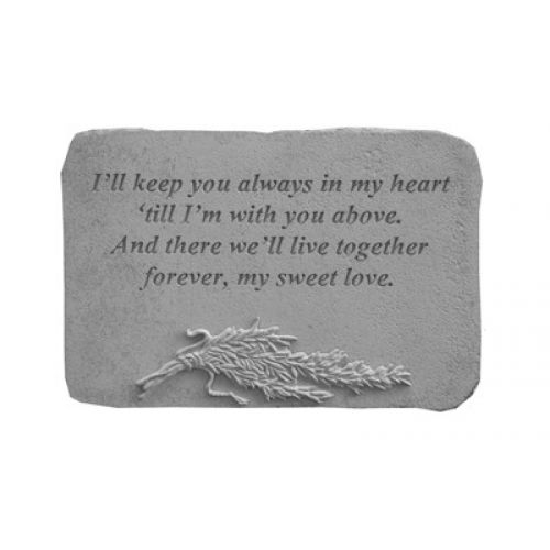 I Ll Keep You Always... w/Rosemary All Weatherproof Cast Stone - 707509075422 - 07542
