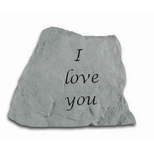 I Love You Cast Decorative Stone All Weatherproof Cast Stone - 707509472207 - 47220