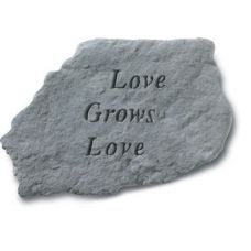 Love Grows Love All Weatherproof Cast Stone