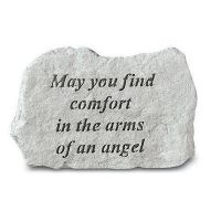 May You Find Comfort... Cast Decorative Stone Weatherproof Cast Stone