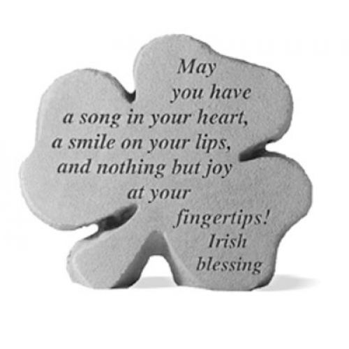May You Have A Song In Your Heart.. All Weatherproof Cast Stone - 707509887209 - 88720