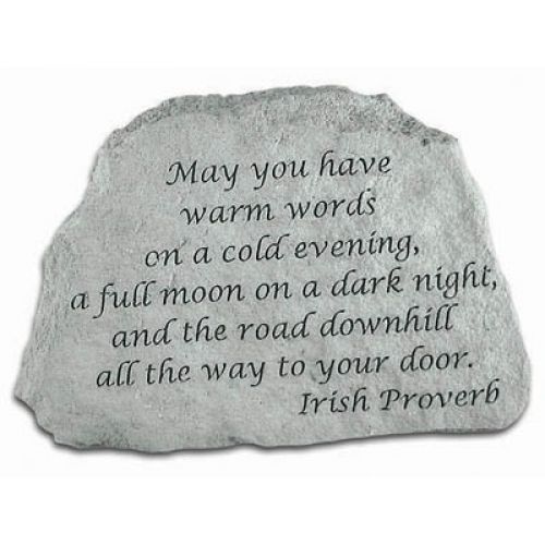 May You Have Warm Words... All Weatherproof Cast Stone - 707509464202 - 46420