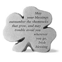 May Your Blessings Outnumber... All Weatherproof Cast Stone