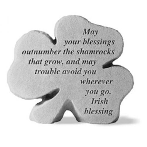May Your Blessings Outnumber... All Weatherproof Cast Stone - 707509885205 - 88520