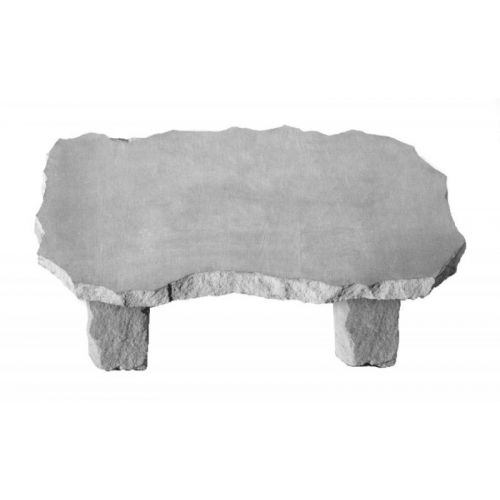 Medium Bench Weatherproof Cast Stone 54lbs Custom Memorial - 707509303105 - 30310