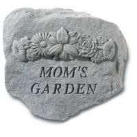 Mom's Garden (With Flowers) All Weatherproof Cast Stone