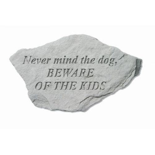 Never Mind The Dog, Beware All Weatherproof Garden Cast Stone - 707509941208 - 94120