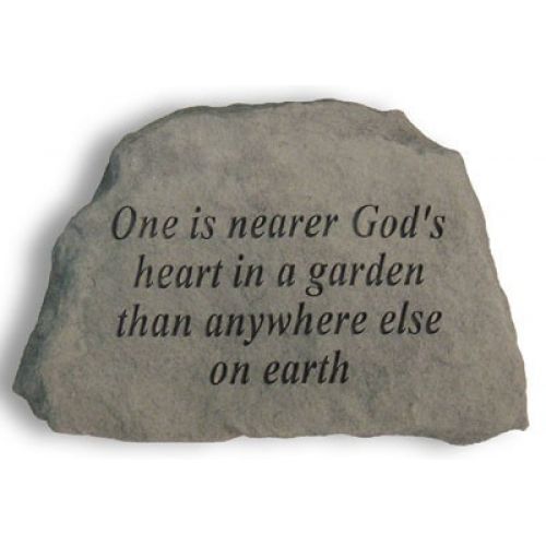 One Is Nearer God s Heart... All Weatherproof Cast Stone - 707509419202 - 41920