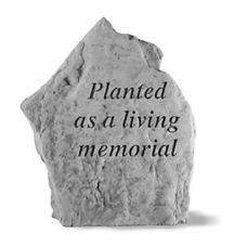Planted As A Living Memorial... All Weatherproof Cast Stone