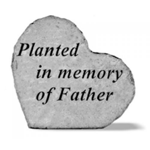 Planted In Memory Of Father All Weatherproof Cast Stone - 707509893200 - 89320