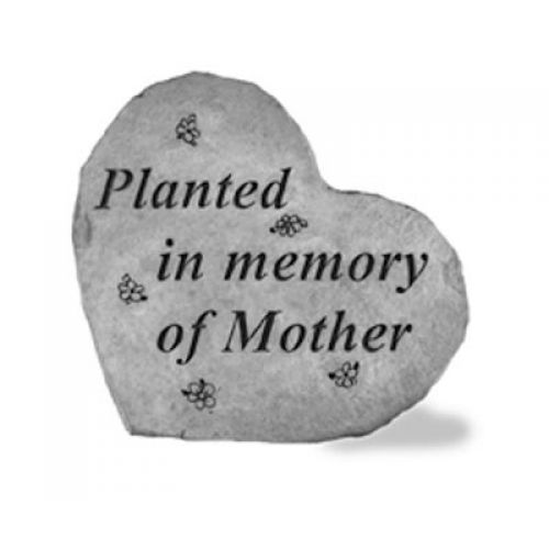 Planted In Memory Of Mother All Weatherproof Cast Stone - 707509892203 - 89220