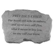Precious Child- Our Hearts Still Ache... All Weatherproof Cast Stone