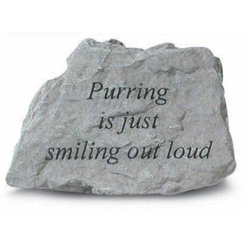 Purring Is Just Smiling Out Loud. All Weatherproof Cast Stone - 707509745202 - 74520