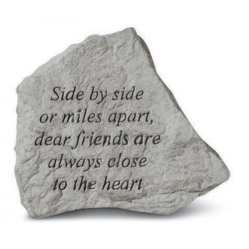 Side By Side Or Miles Apart, Weatherproof Garden Cast Stone - 707509754204 - 75420