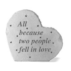 Small Heart All Because Two People Fell In Love.. Cast Stone