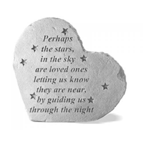 Small Heart Perhaps The Stars In The Sky... Weatherproof Cast Stone - 707509085087 - 08508