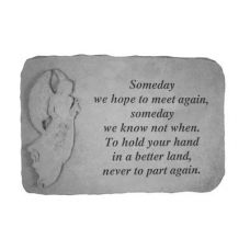 Someday We Hope...(With Standing Angel) All Weatherproof Cast Stone