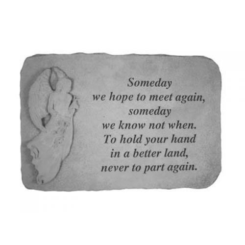 Someday We Hope...(With Standing Angel) All Weatherproof Cast Stone - 707509227203 - 22720