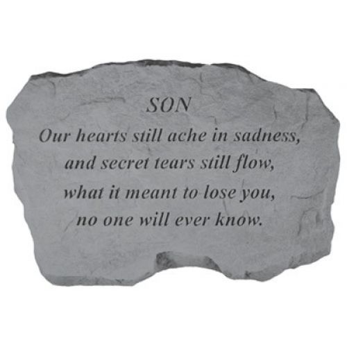 Son-Our Hearts Still Ache... All Weatherproof Cast Stone - 707509999209 - 99920