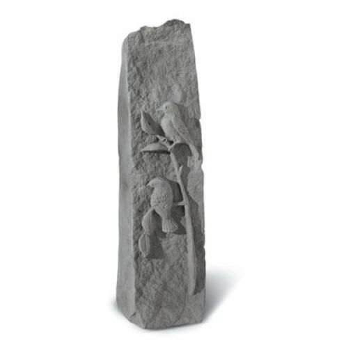 Songbird Obelisk All Weatherproof Cast Stone Appreciation Garden Rock - 707509252205 - 25220
